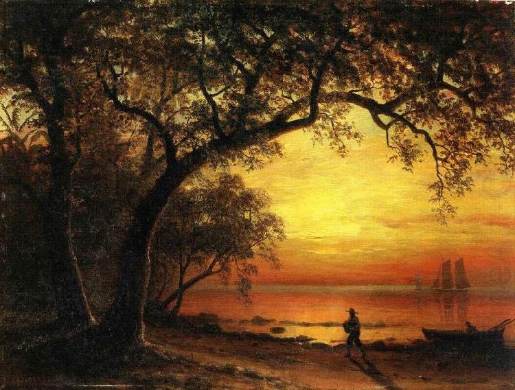 Albert Bierstadt Island of New Providence china oil painting image